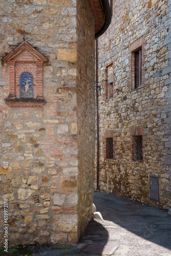 Fototapeta Naklejka Na Ścianę i Meble -  Villa a Sesta, historic village in Chianti