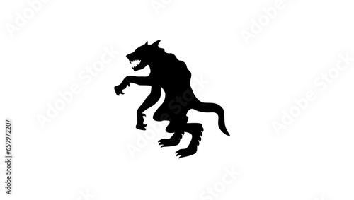 Werewolf silhouette