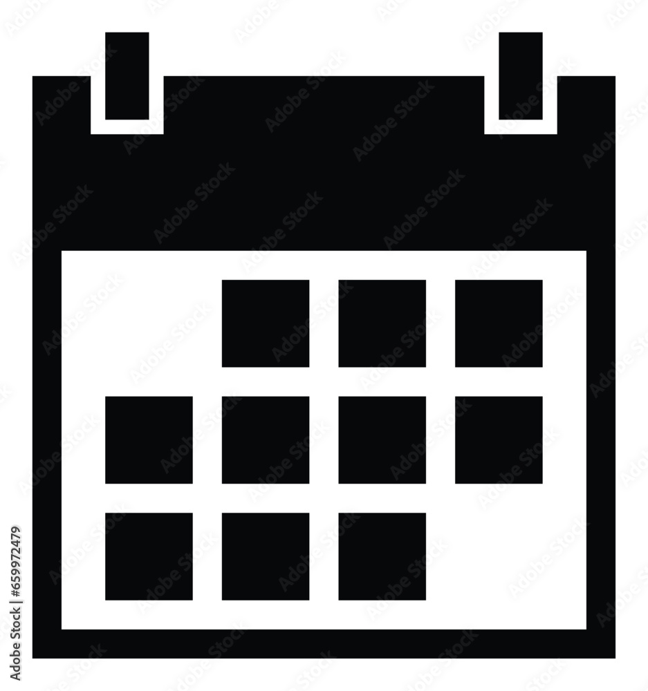 calendar icon, vector isolated on white background. simple and modern design for applications, web and social media. calendar icon, vector isolated on white background. simple and modern design for applications, web and social media.