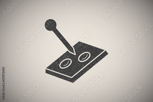 Sample, medical, test icon vector illustration in stamp style