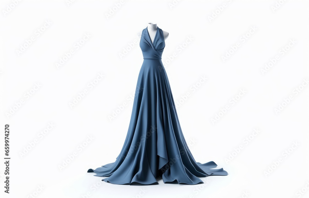 Wedding dress on a mannequin isolated on white background Wedding dress on a mannequin isolated on white background