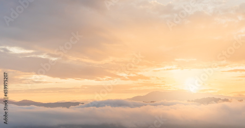 sunrise in the morning over the mountains © Nature Peaceful 