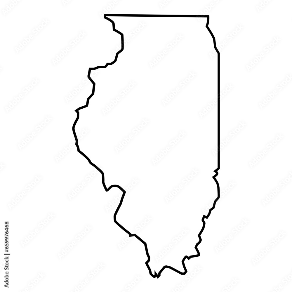 illinois map illinois map