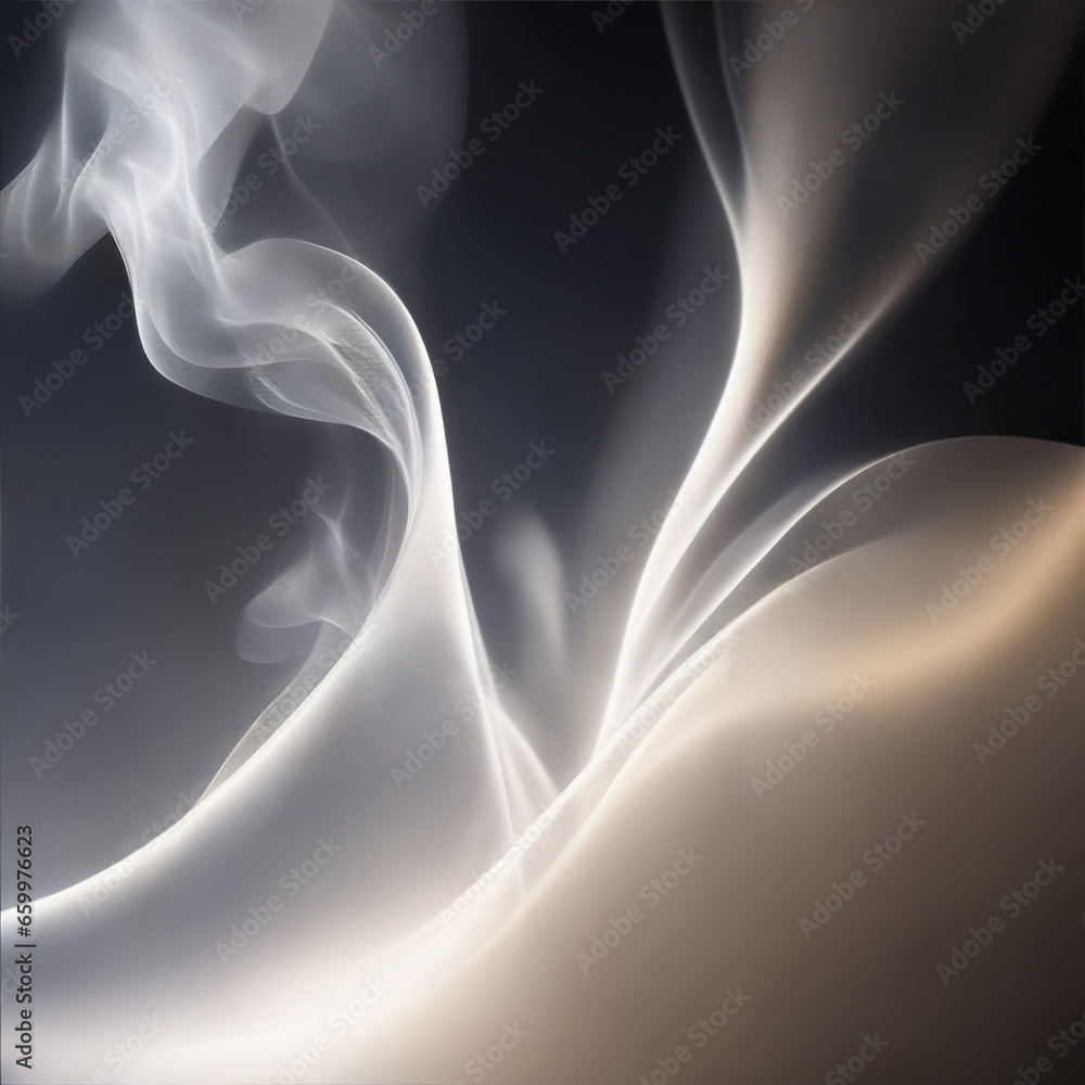 abstract smoke background - Gray background - Gray abstract - Curves and lines - Generative AI abstract smoke background - Gray background - Gray abstract - Curves and lines - Generative AI