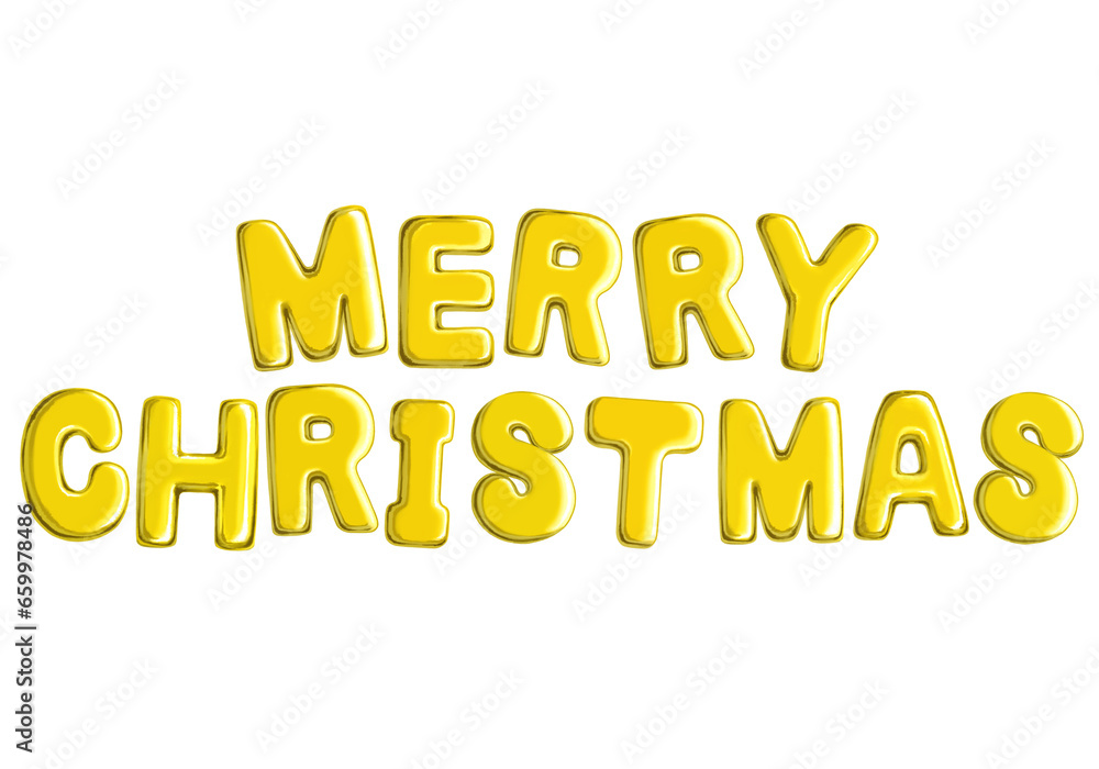 Fototapeta premium メリークリスマスのアルファベット