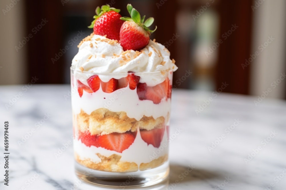 strawberry shortcake with whipped cream on top strawberry shortcake with whipped cream on top