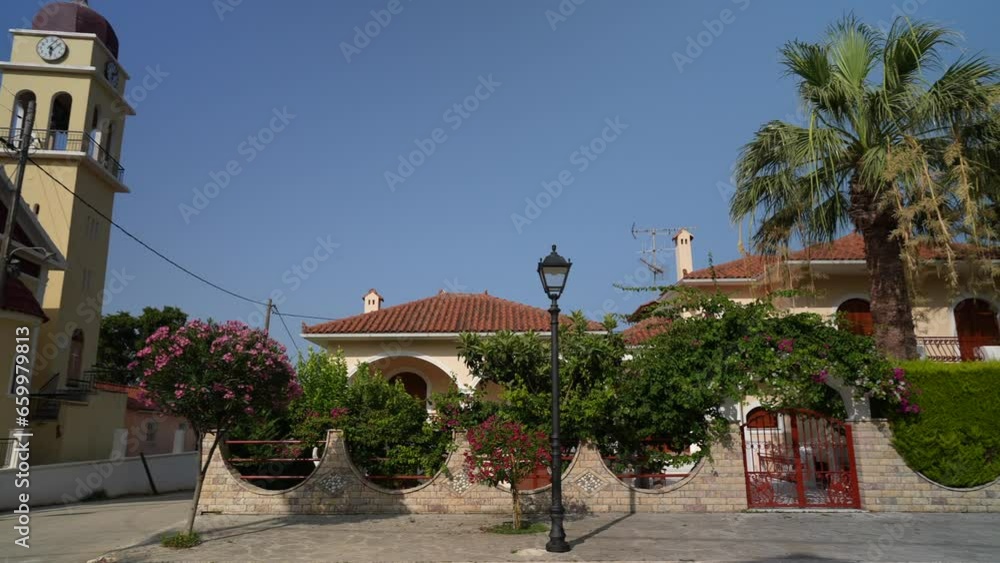 View of Greek Orthodox Church in Sami, Kefalonia (Cephalonia), Ionian Islands, Greek Islands View of Greek Orthodox Church in Sami, Kefalonia (Cephalonia), Ionian Islands, Greek Islands