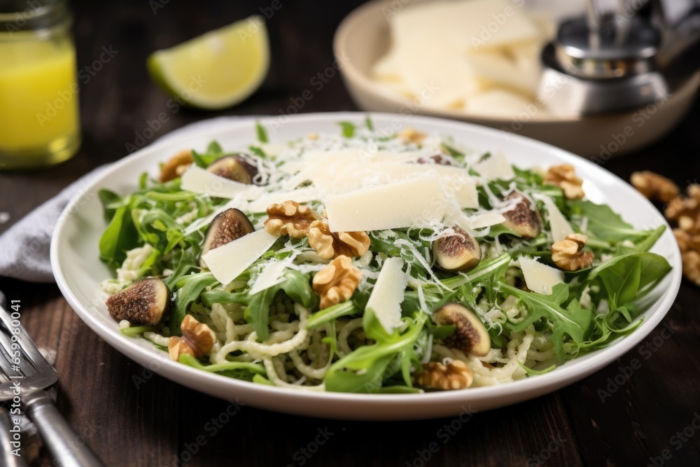 fig and walnut salad with grated parmesan fig and walnut salad with grated parmesan