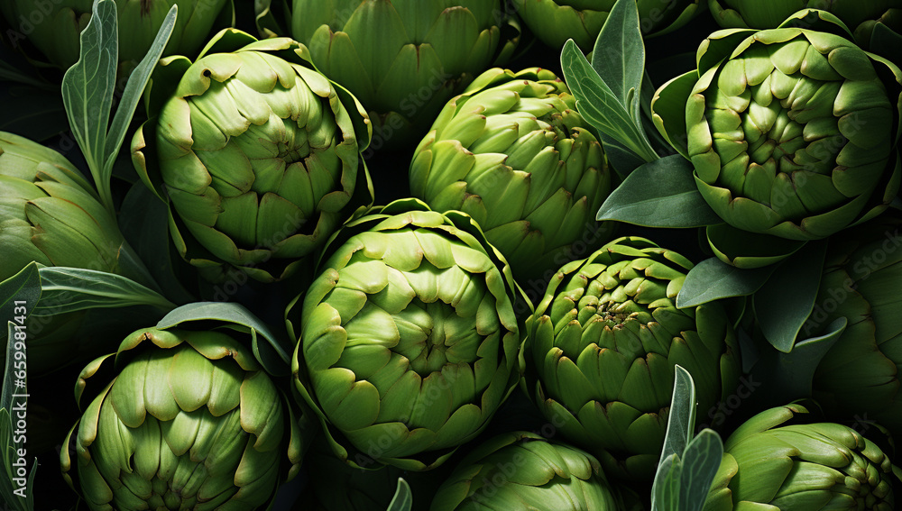 Fototapeta premium bunch of artichokes