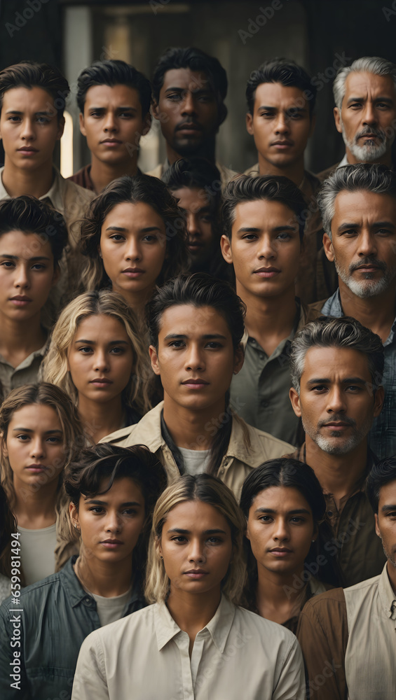 portrait of a group of people of different ethnic groups