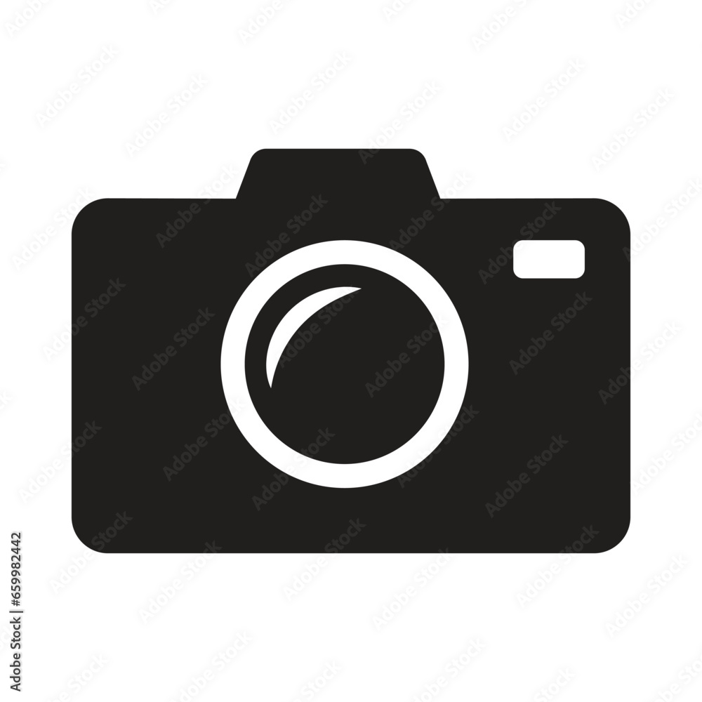 Camera icon vector on trendy style for design and print. Camera icon vector on trendy style for design and print.