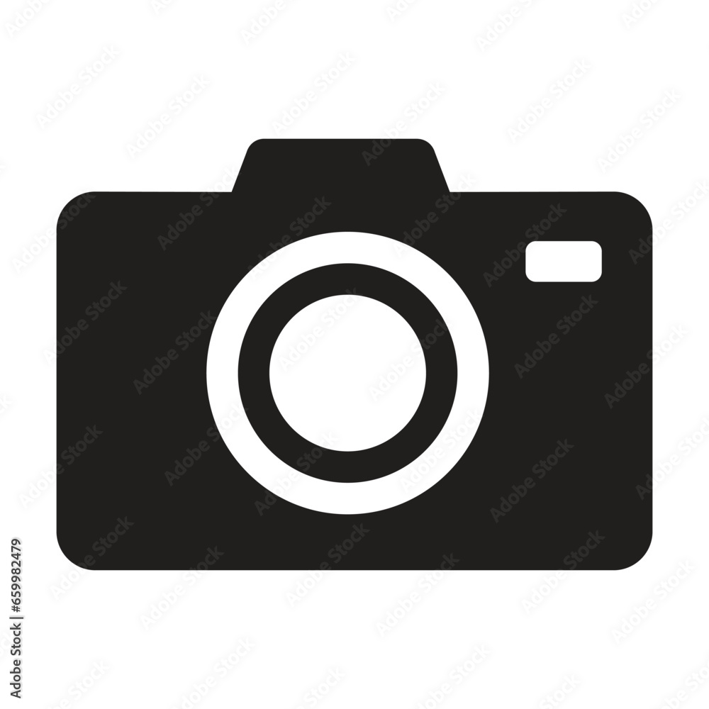 Camera icon vector on trendy style for design and print. Camera icon vector on trendy style for design and print.