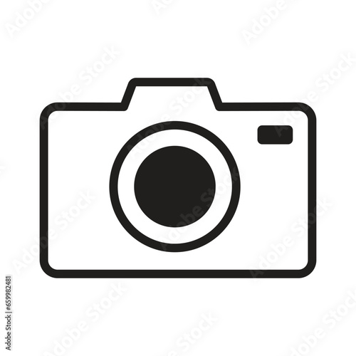 Camera icon vector on trendy style for design and print.