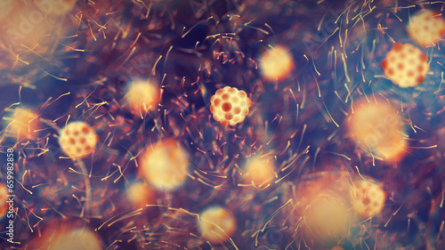Foto Atoms and their electron clouds