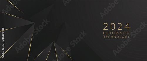 Dynamic modern technology background vector template. This illustration seamlessly integrates futuristic elements, circuit patterns, and dynamic shapes, offering a visually striking representation of 