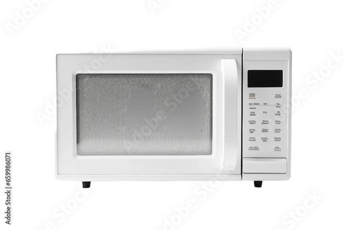 Microwave on White Background Generative AI