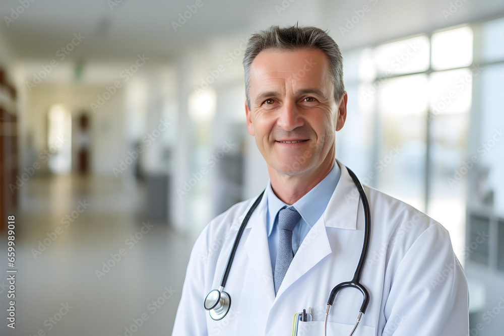 smiling doctor in hospital smiling doctor in hospital