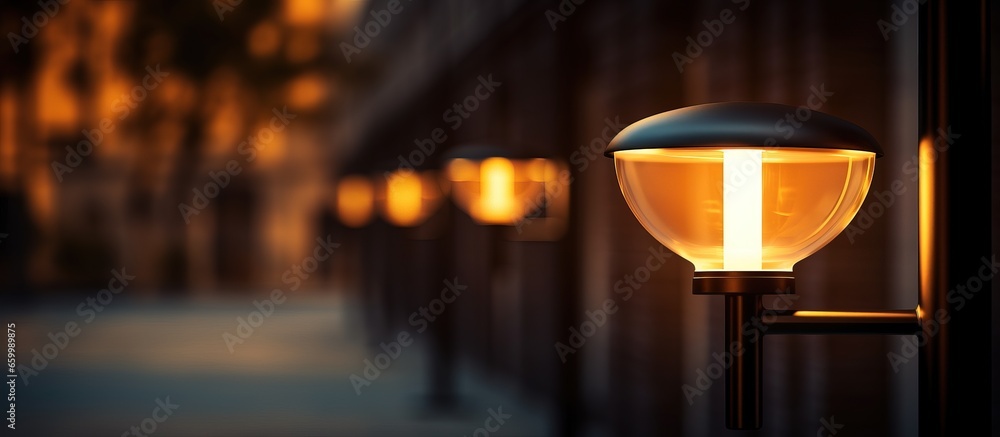 Blurred LED lamp for home or street design
