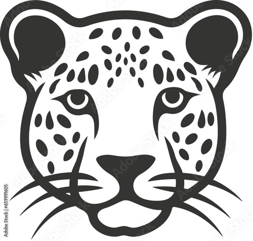 African leopard icon