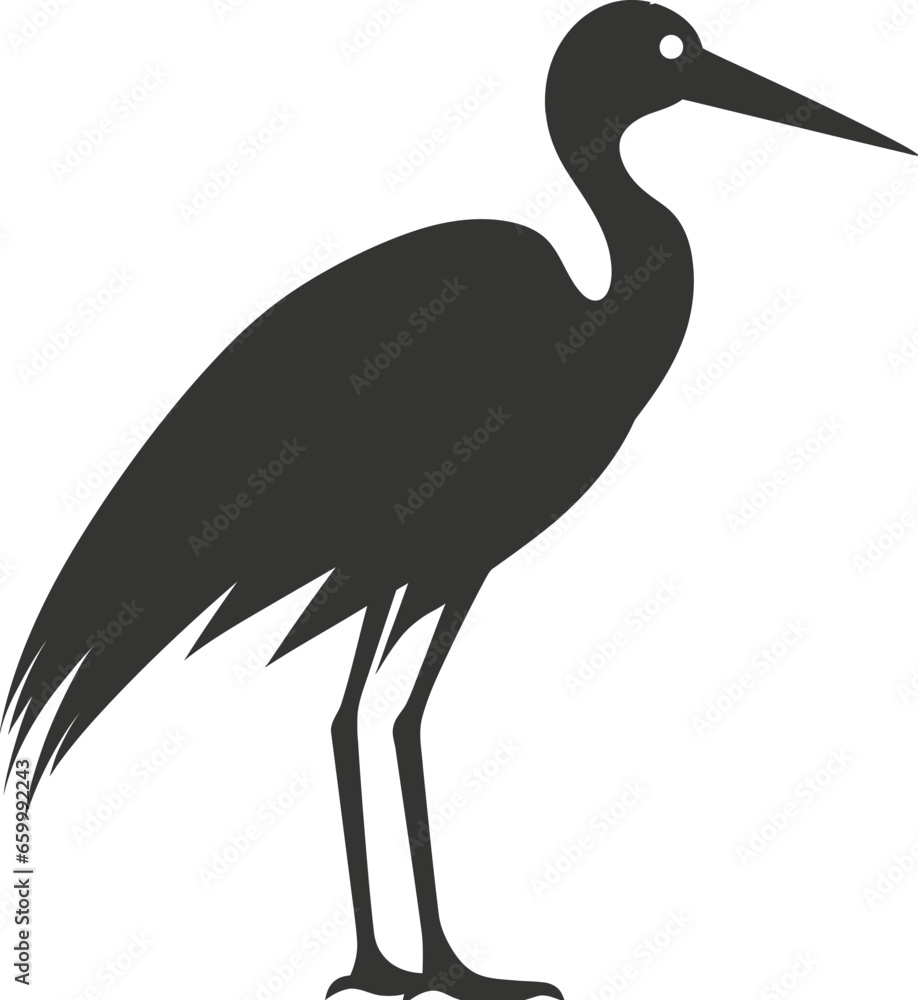 Fototapeta premium Stork bird icon