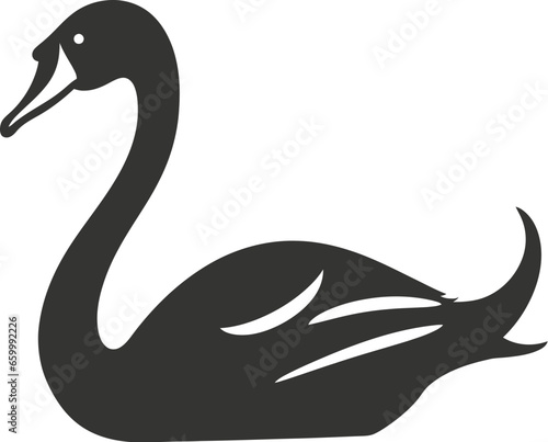 Swan bird icon