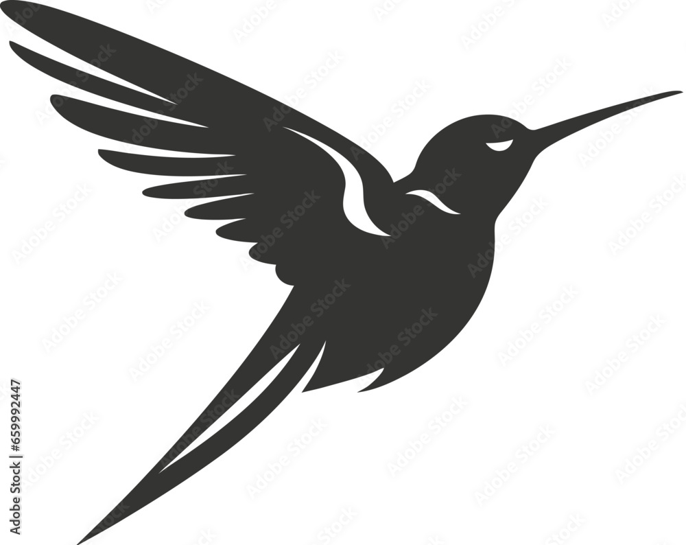 Fototapeta premium Hummingbird bird icon