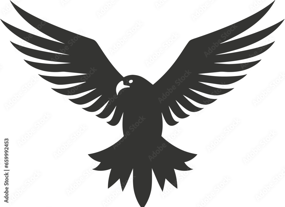 Naklejka premium Golden eagle icon