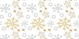 seamless pattern with golden flakes and crystals
