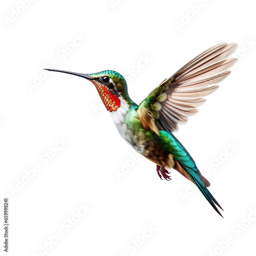 Hummingbird flying on transparent background PNG