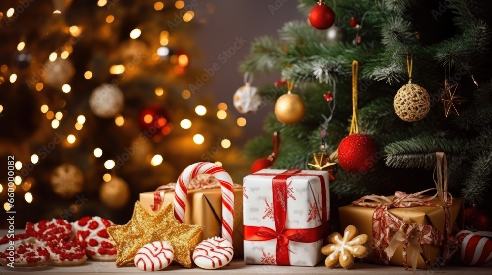 christmas tree and gifts christmas tree and gifts