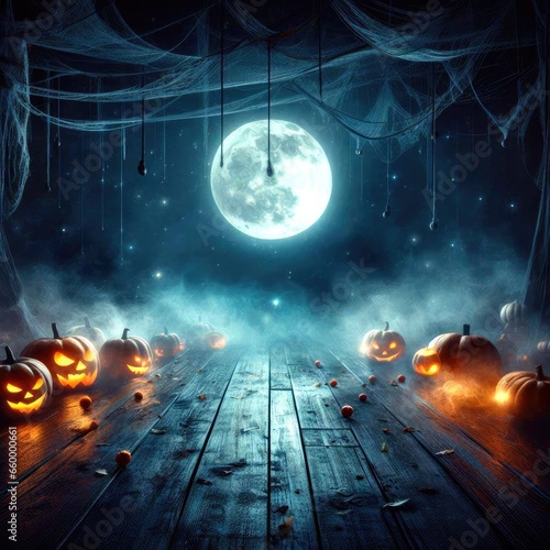 hallowen background with pumpkin