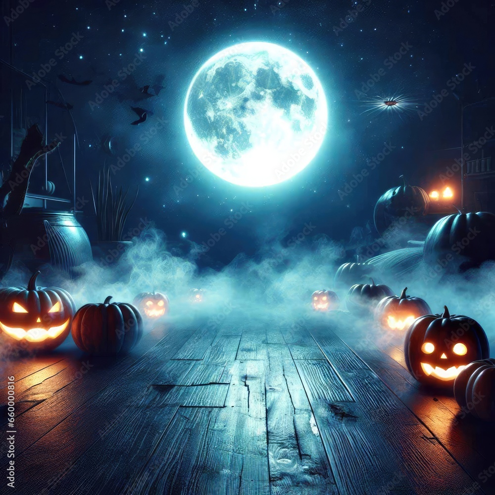 Fototapeta premium hallowen background with pumpkin