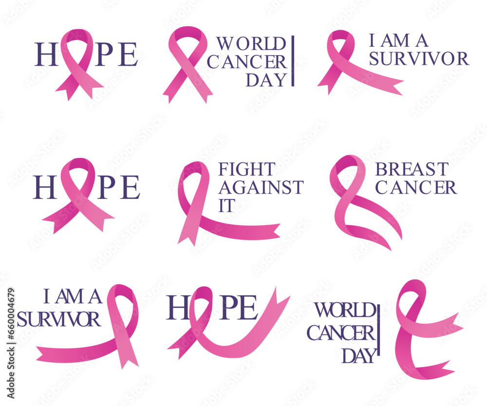 Vector illustration of a pink ribbon cross as a symbol for Breast Cancer Awareness Day. Vector illustration of a pink ribbon cross as a symbol for Breast Cancer Awareness Day.