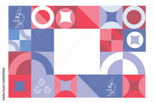 medical laboratory concept bauhaus background