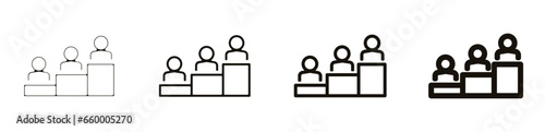 classementTeambuilding entreprise travail pictogramme icône et symbole logo