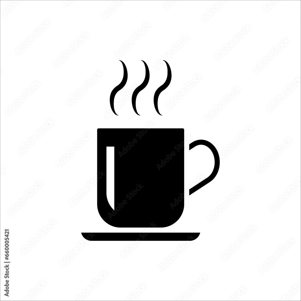 Coffee cup icon. vector illustration on white background Coffee cup icon. vector illustration on white background
