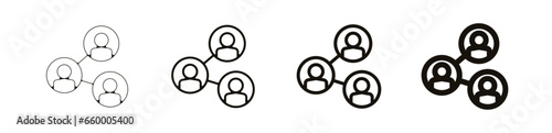 Teambuilding entreprise travail pictogramme icône et symbole logo