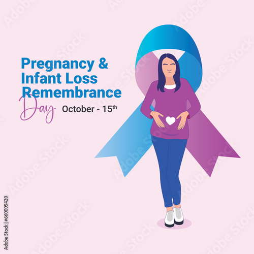 Pregnancy and infant loss awareness month. October 15.