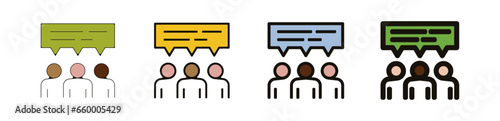 Echange message equipe Teambuilding entreprise travail pictogramme icône et symbole logo