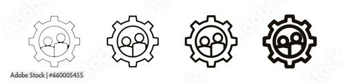 réglages Teambuilding entreprise travail pictogramme icône et symbole logo
