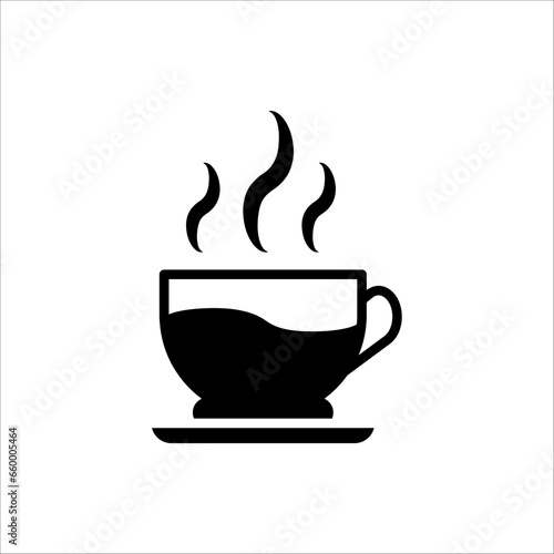 Coffee cup icon. vector illustration on white background