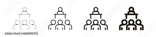 réunion Teambuilding entreprise travail pictogramme icône et symbole logo
