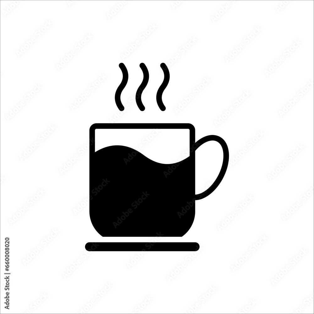 Coffee cup icon. vector illustration on white background Coffee cup icon. vector illustration on white background