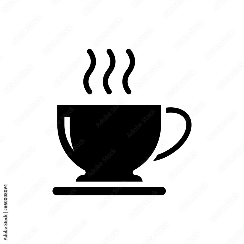 Coffee cup icon. vector illustration on white background Coffee cup icon. vector illustration on white background