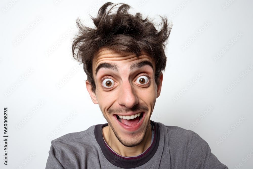 young crazy man happy and surprised expression young crazy man happy and surprised expression