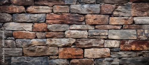 Background of a wall made of natural stone
