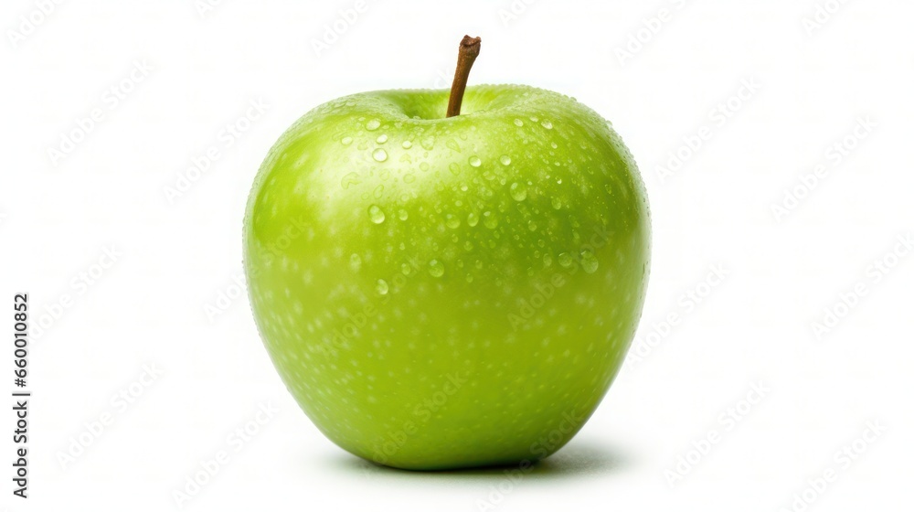 Green apple isolated on white background Green apple isolated on white background