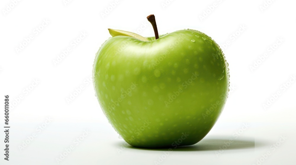 Green apple isolated on white background Green apple isolated on white background