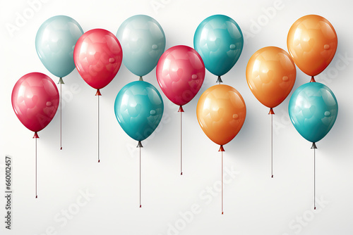 colorful balloons background 3d render of a bunch of balloons balloons isolated on white background colorful balloons isolated on white