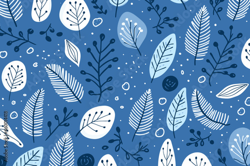 Christmas winter seamless pattern, abstract style. Good for fashion fabrics, children’s clothing, T-shirts, postcards, email header, wallpaper, banner, posters, events, covers, advertising, and more.